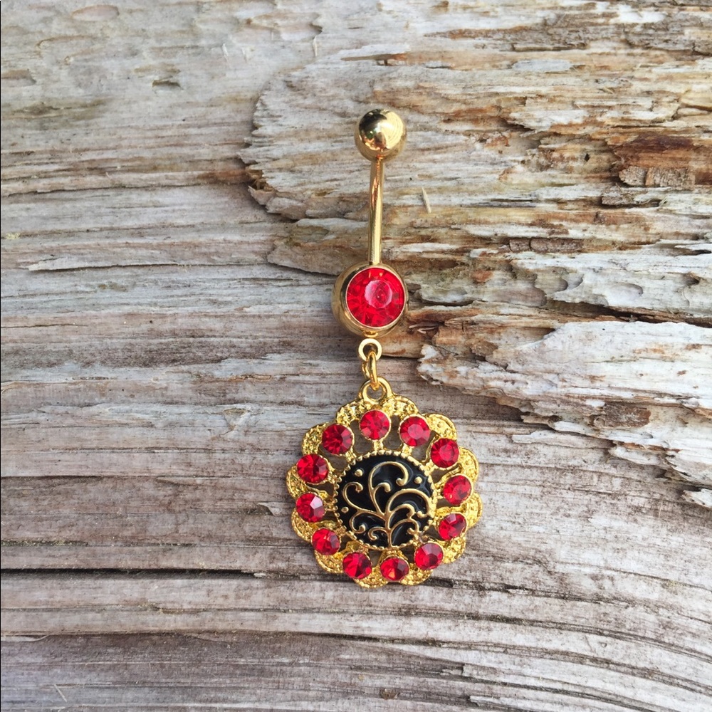 Pretty Gold Belly Button Navel Ring
